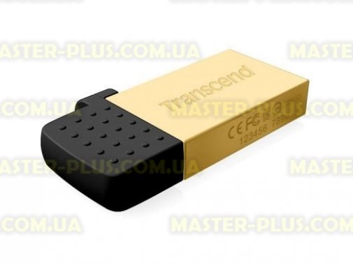 

USB флеш накопитель Transcend 8GB On-The-Go Gold USB 2.0 (TS8GJF380G)