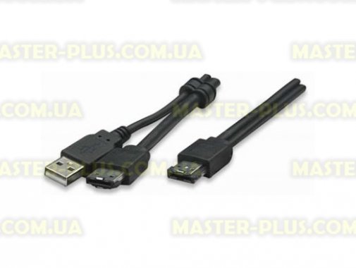 

Кабель для передачи данных eSATA to eSATA+USB 2.0 1.0m Manhattan (325301)