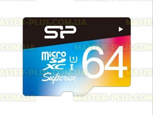 

Карта памяти Silicon Power 64GB microSD class10 UHS-I Superior COLOR (SP064GBSTXDU1V20SP)