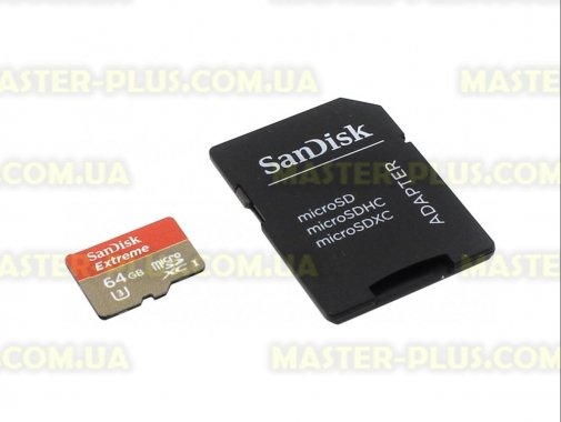 

Карта памяти SANDISK 64GB microSDXC Class10 UHS-I V30 4K Extreme Action (SDSQXVF-064G-GN6AA)