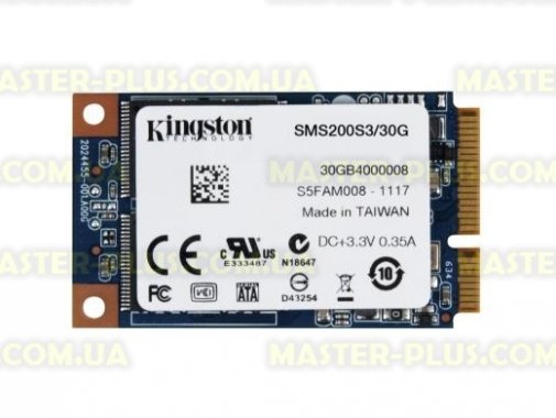 

Накопитель SSD mSATA 30GB Kingston (SMS200S3/30G)