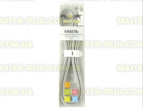 

Дата кабель AUZER USB 2.0 – Lightning 8-pin 1.0м Grey (AC-L1GR)