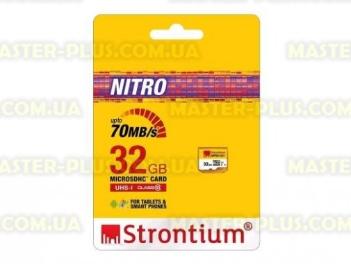 

Карта памяти STRONTIUM Flash 32GB microSDHC Class10 USH-I 466X (SRN32GTFU1R)