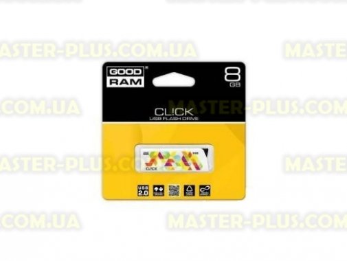

USB флеш накопитель GOODRAM 8Gb Click White USB 2.0 (PD8GH2GRCLWR9)