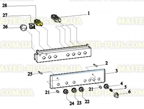 

Переключатель режимов духовки Indesit C00022195