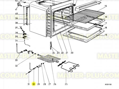 Термопара духовки 120см Indesit C00028639 для плиты и духовки