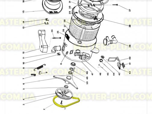 Ремень 1194 J5 «Hutchinson» черный Indesit C00029794 Original для стиральной машины
