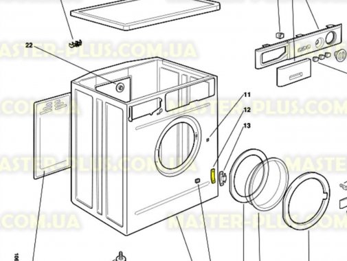 Завес (петля) люка Indesit C00035764 для стиральной машины
