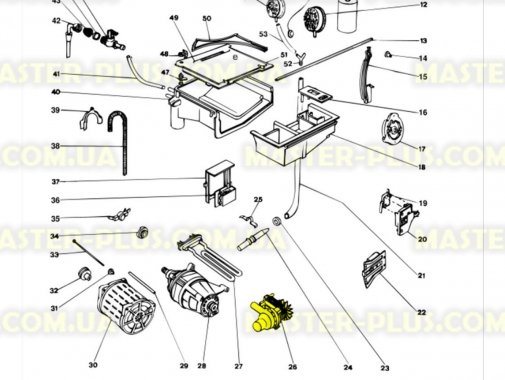 Насос (насос) Indesit Ariston с корпусом совместим с Indesit C00044998 для стиральной машины