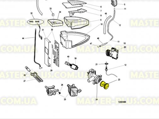 Крышка насоса (фильтр) совместимая с Indesit C00045027 для стиральной машины