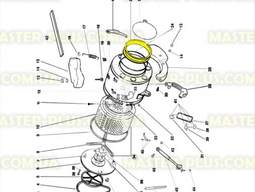 Гума (манжет) люка Indesit Ariston C00047099 для пральної машини