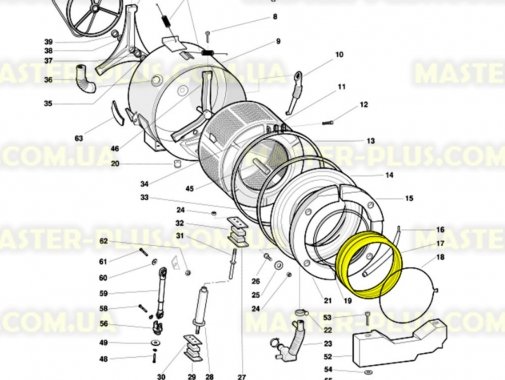 Резина (манжет) люка Indesit Ariston C00051325 для стиральной машины