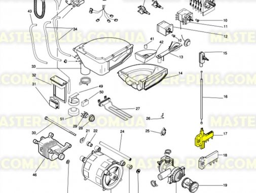 Замок (УБЛ) Indesit Ariston C00051438 для стиральной машины