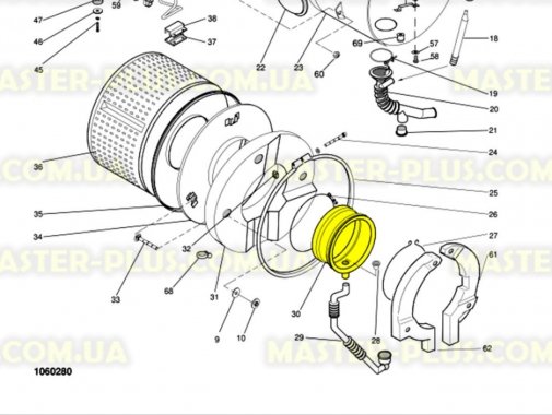 

Резина (манжет) люка Indesit Ariston C00056743