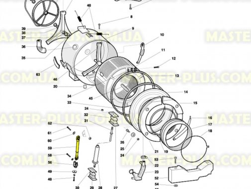 Амортизатор 100N Electrolux 4055211207 (без ориг. упаковки) для стиральной машины