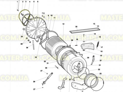 Ремень 1265 J4 EL «Hutchinson» черный для стиральной машины