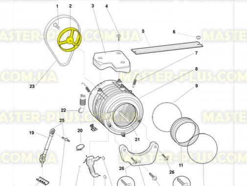 

Шкив Indesit Ariston C00064527