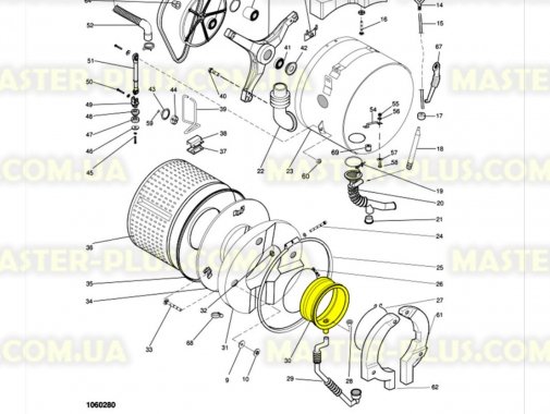 Резина (манжет) люка Indesit C00065005 для стиральной машины