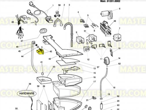 Клапан впускний 2/90 Indesit Ariston під клеми C00074586 Original для пральної машини