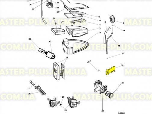 Замок (УБЛ) Indesit C00085194 Original для стиральной машины