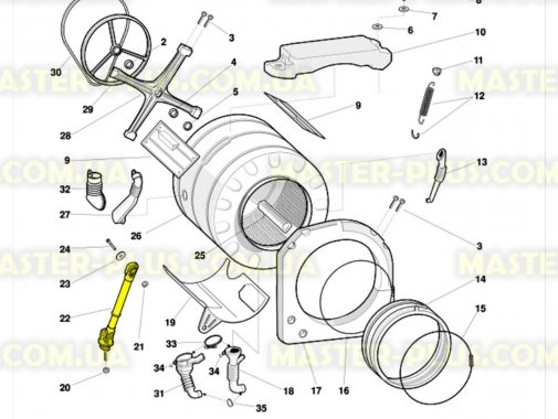 Амортизатор Indesit C00086372 для стиральной машины
