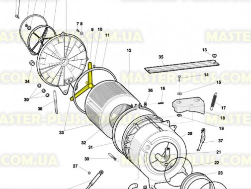 Крестовина барабана Indesit C00089734 (EBI 055) для стиральной машины