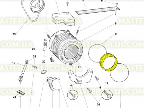 Резина (манжет) люка Indesit C00092154 Original для стиральной машины