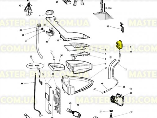 Пресостат (датчик рівня води) Indesit C00094717 для пральної машини