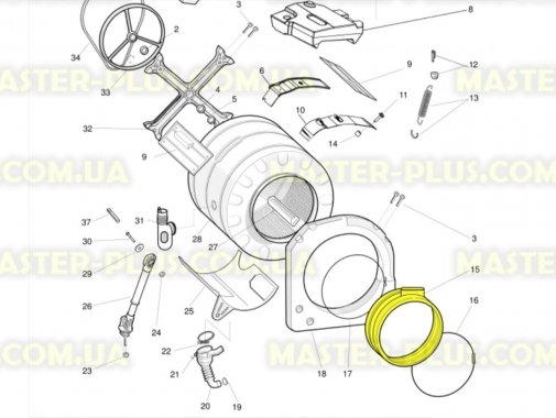 

Резина (манжет) люка Indesit C00097371 Original