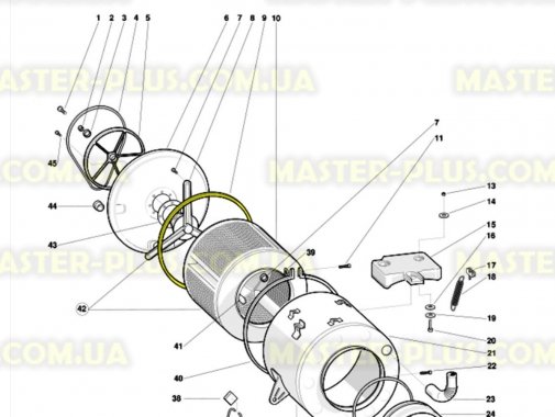 Кільце ущільнювача бака заднє Indesit C00103637 для пральної машини