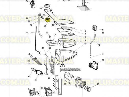 Клапан впускной 3/90 Indesit Ariston под фишку для стиральной машины
