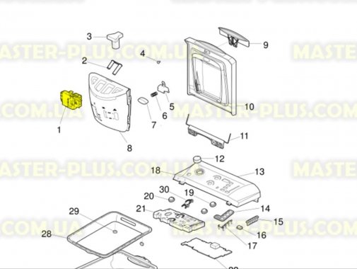 Замок (УБЛ) Indesit C00111494 Original для стиральной машины