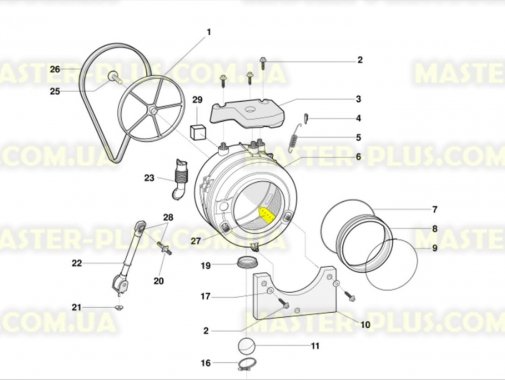 Активатор (ребро барабана) Indesit C00118022 для пральної машини