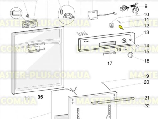 Кнопка сетевая Ariston C00142650 Original для посудомоечной машины