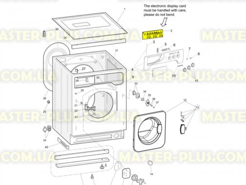 Модуль (плата) индикации Indesit Ariston C00143332 для стиральной машины