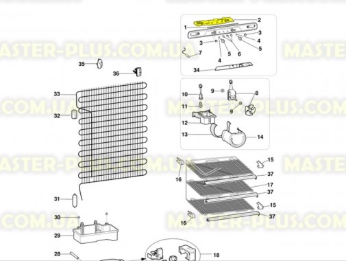 Модуль (плата) Indesit Ariston C00143688  для холодильника