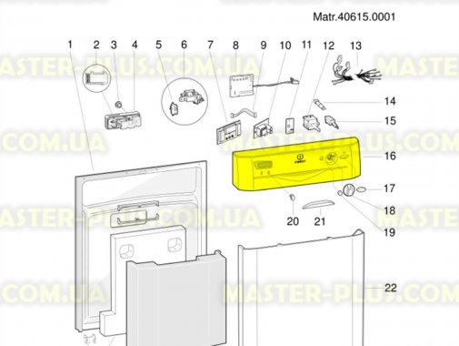 Передняя панель Indesit C00144076 для посудомоечной машины