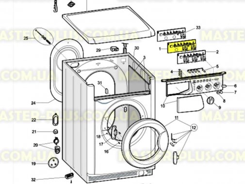 

Модуль индикации Indesit C00254544