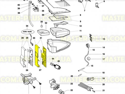 Модуль (плата) Indesit, Ariston 3-х фазный C00265676 для стиральной машины