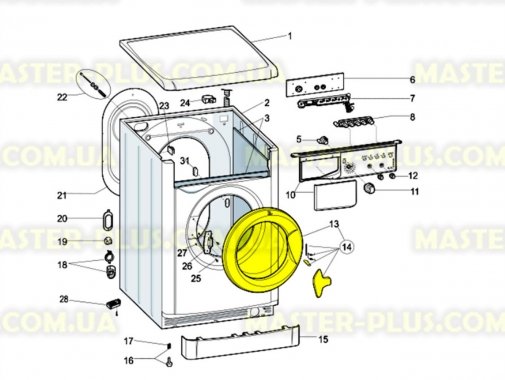Дверка (люк) Indesit C00270556 для стиральной машины