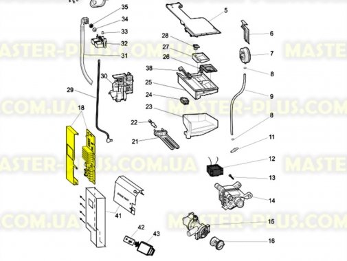 Модуль (плата) Indesit Arcadia C00271127 для пральної машини