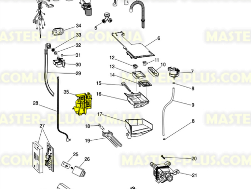 Замок (ПБЛ) Indesit C00272452 для пральної машини