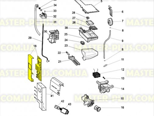 Модуль (плата) Indesit Arcadia C00274166 для стиральной машины