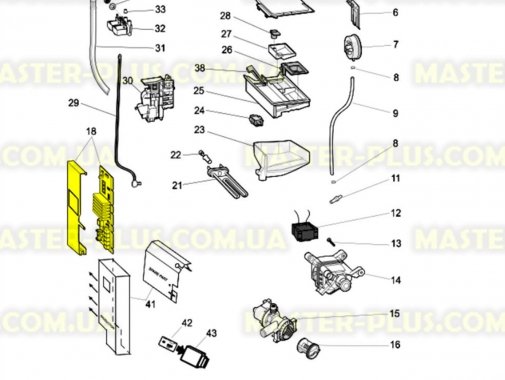 Модуль (плата) Indesit C00281620 для пральної машини