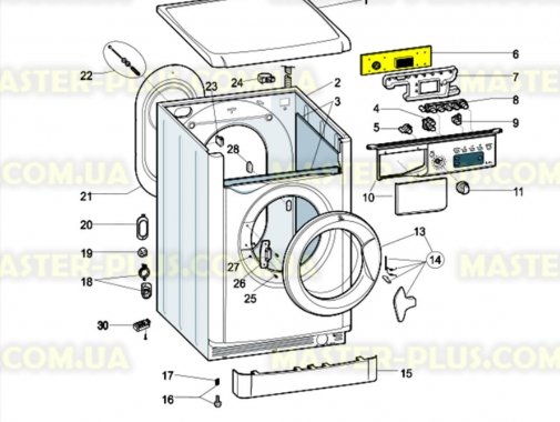 Плата індикації Indesit C00283374 для пральної машини