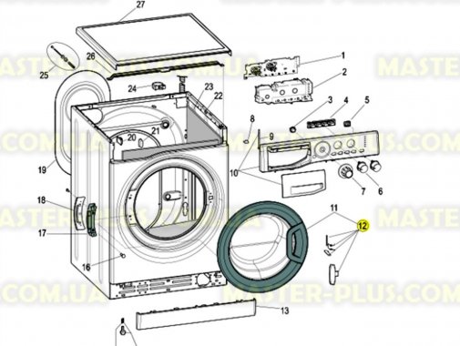 

Ручка дверки (люка) Indesit C00287785 Original