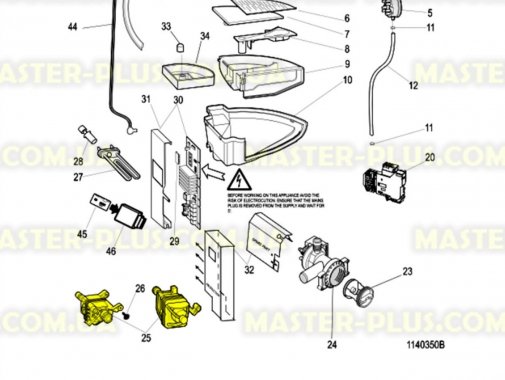 Мотор Indesit Ariston C00288958 для стиральной машины
