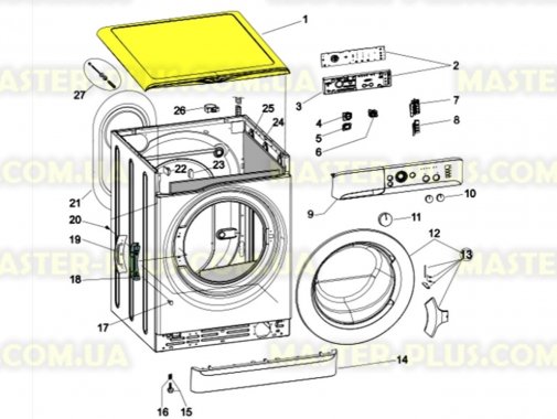 Крышка верхняя Indesit C00298943 для стиральной машины