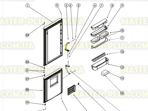 Ручка дверки холодильника Indesit C00857152 Original для холодильника
