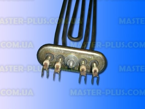ТЭН 1950w+1050w 255мм. без отв. гнутый для стиральной машины